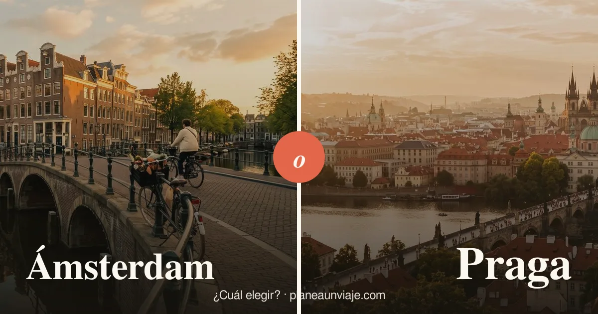 Ámsterdam o Praga
