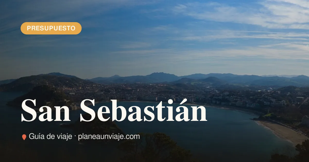 Cuánto cuesta viajar a San Sebastián