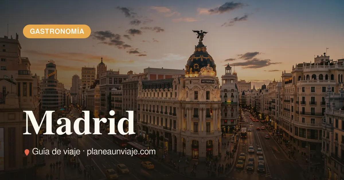 Dónde comer en Madrid