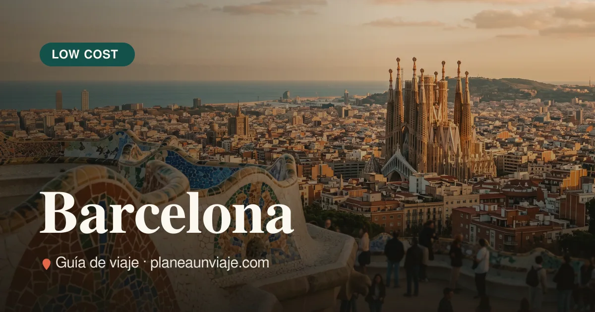 Barcelona con poco presupuesto