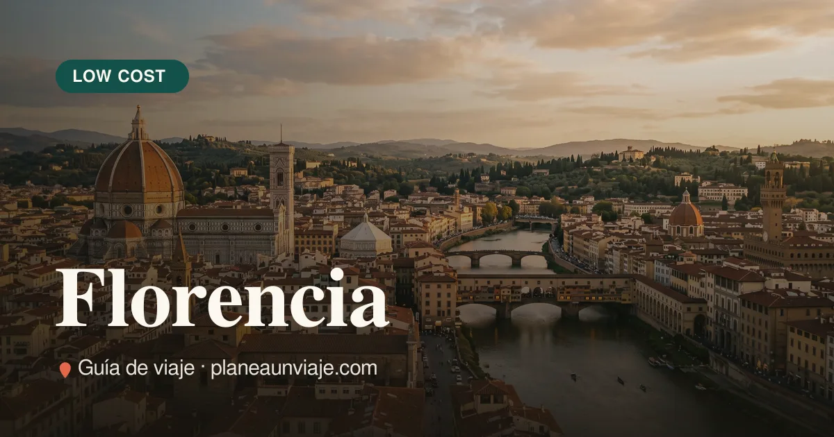 Florencia con poco presupuesto