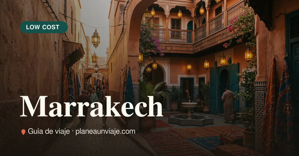 Marrakech con poco presupuesto