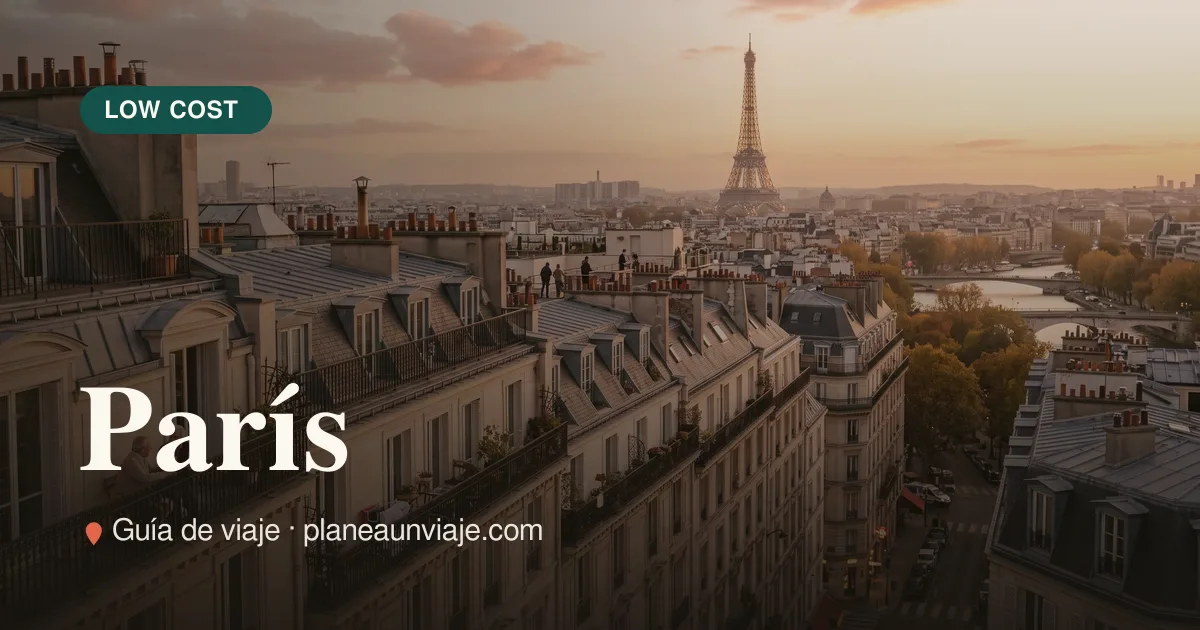 París con poco presupuesto