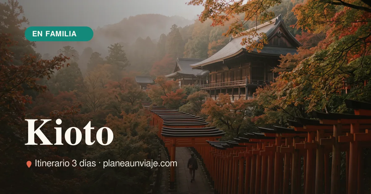 Kioto para familia con niños en 3 días