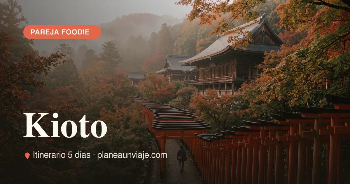 Kioto para pareja foodie en 5 días