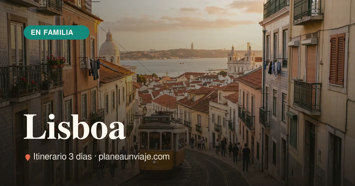 Lisboa para familia con niños en 3 días