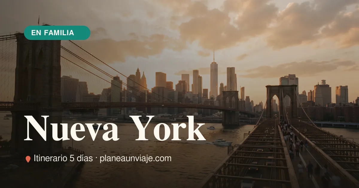 Nueva York para familia con niños en 5 días