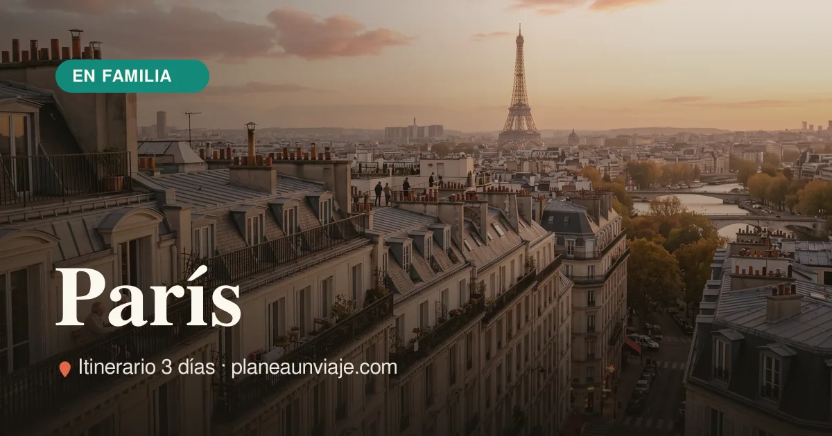 París para familia con niños en 3 días
