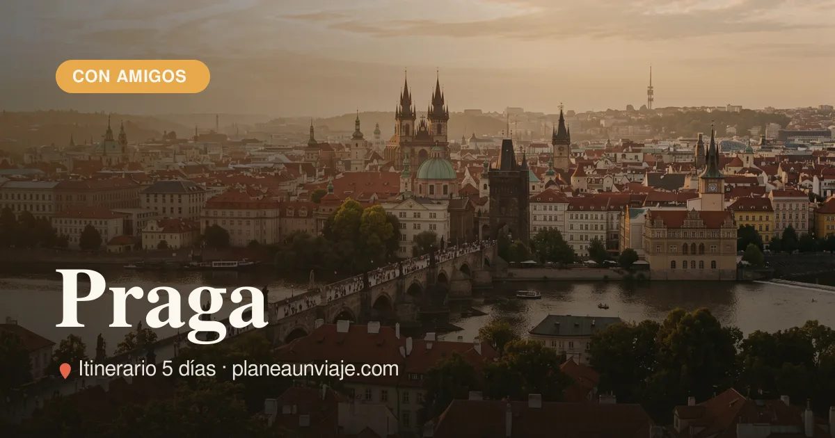 Praga para grupo de amigos en 5 días