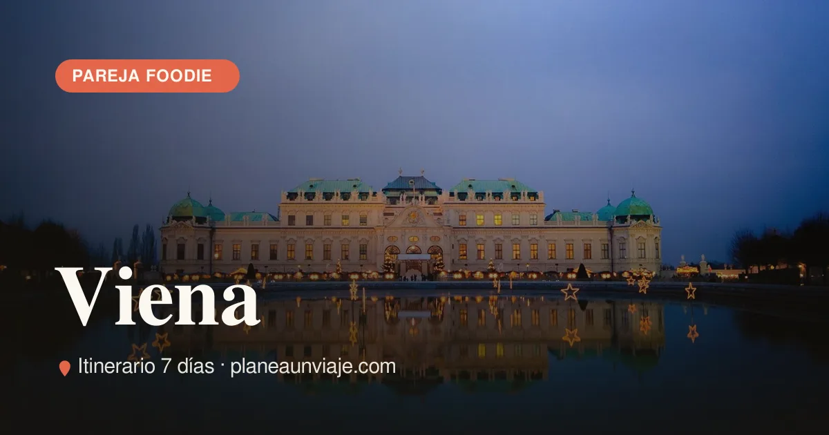 Viena para pareja foodie en 7 días